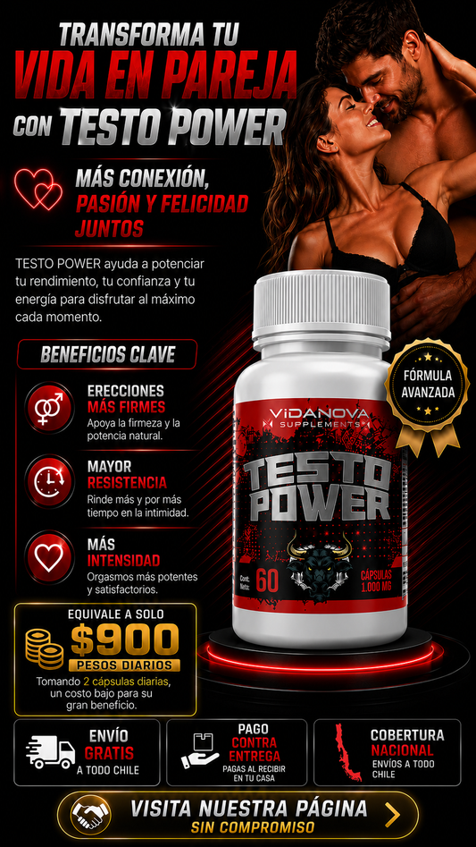TESTOSTERONA / TESTO POWER 1000MG 60CAPS